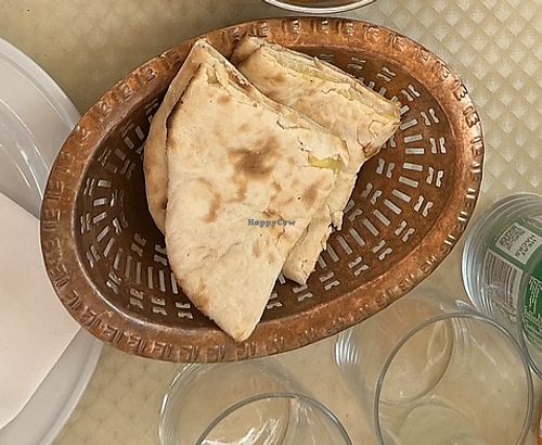 Vegan cheese nan   at Little Bay Bar and Indian Restaurant in 