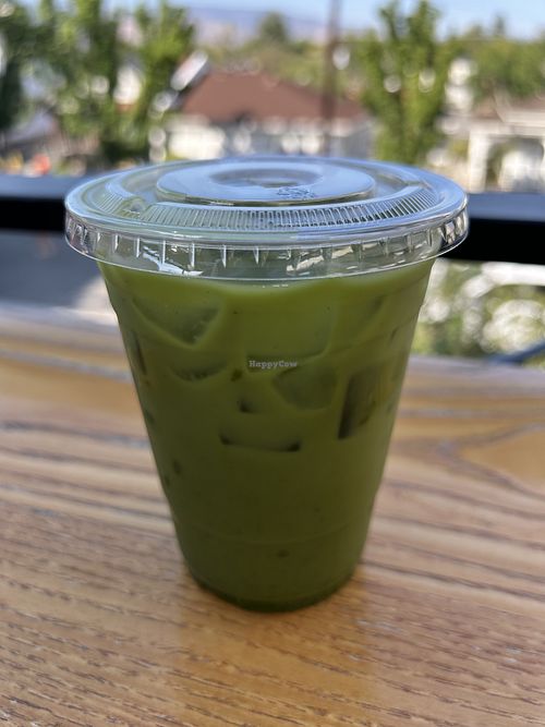 Matcha with house made almond milk - it was ok.   at Foodshed Cafe in Reno