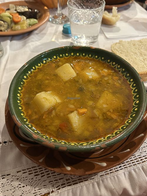 Soup with beans  at Eco-Resort Butuceni in Raionul Criuleni