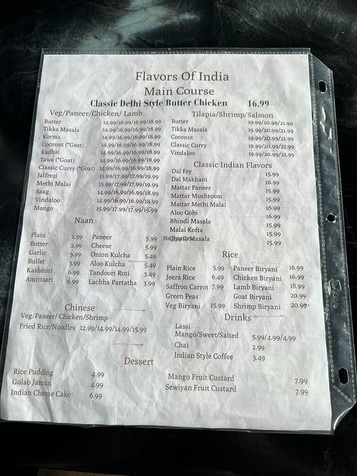  at Flavors of India in Amarillo