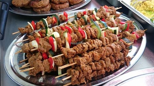 Vegan 'Schaschlik' at Food of Today - Food Cart in Kiel