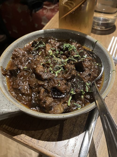 Aubergine masala  at Rasoi Indian Kitchen in Wales