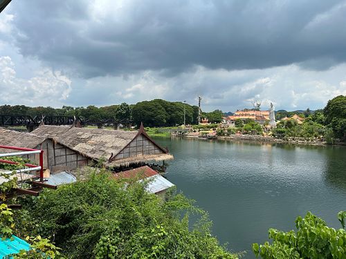View from the restaurant at Saiyok in Chang Wat Kanchanaburi