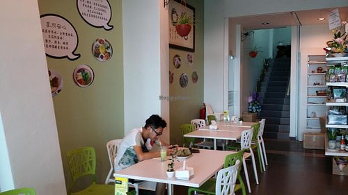 Interior at Greengreen Cafe in Penang