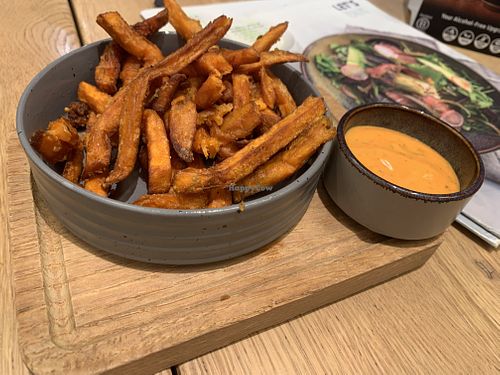 Sweet potato friess  at Jones the Grocer - Heathrow T2 in London
