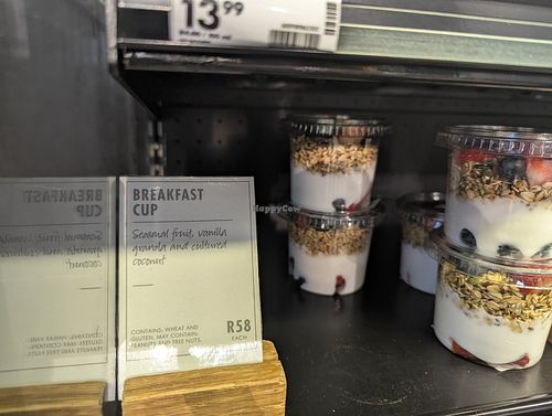 Vegan cup at Woolworths OR Tambo Airport Land side in Gauteng
