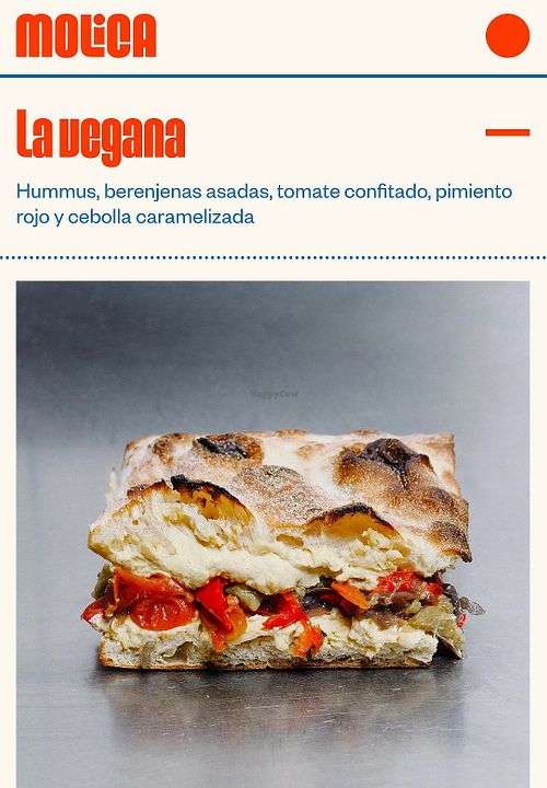 Focaccia vegana at Molica - Focacceria Italiana (Casco viejo) in Euskadi