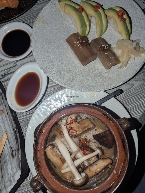 Mushroom soup at Minami Toronto in Toronto