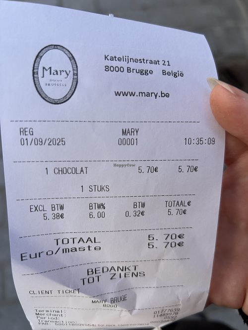 Astrid, Byzantine, Cornet 5,70€  at Chocolaterie Mary in Vlaanderen