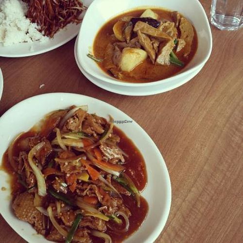 Mock chicken curry at Rumours Kopitiam in Glasgow
