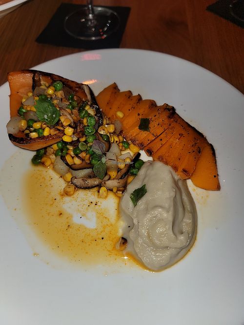 Daily vegan special. Pumpkin steak at lala Puerto Rico in Sabana Llana Norte