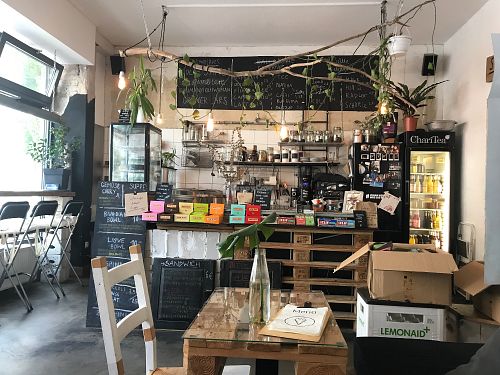 inside at Moehren Milieu Eco Cafe in Mainz