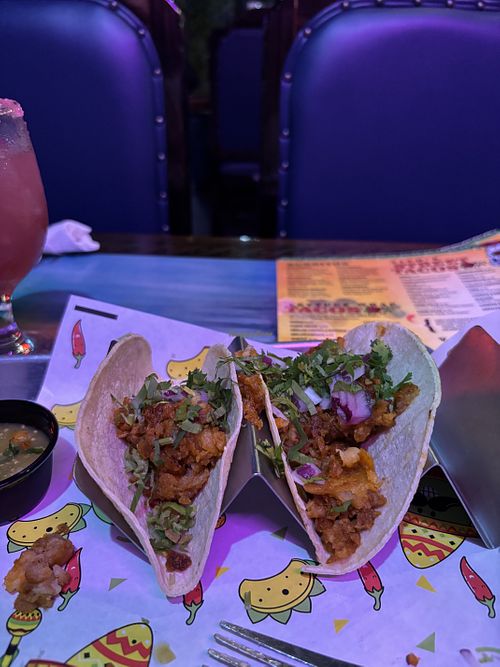 Vegan chorizo and potato tacos  at Tito's Taqueria & Bar in Richmond