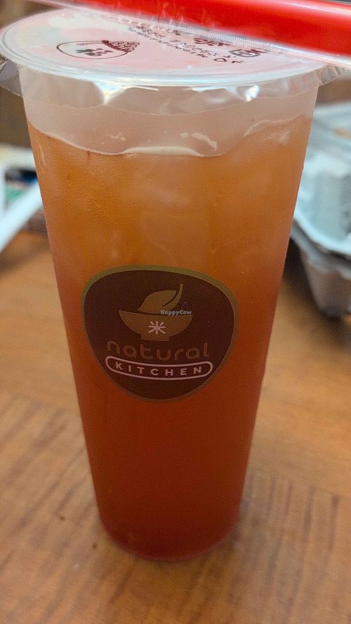 Strawberry mango green tea at Natural Kitchen in Orange Park