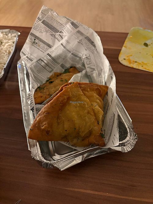 Vegane Samosa at Royal Safran in Hessen