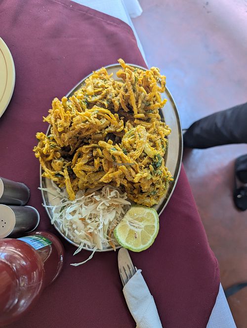 Onion bajhia at The Golden Leaf in Southern Province