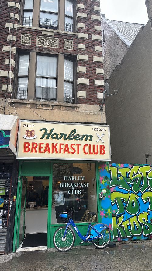delicious vegan breakfast take out!  at Harlem Breakfast Club in New York City
