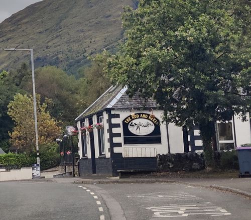Located on the main road at The Rod & Reel in Stirling