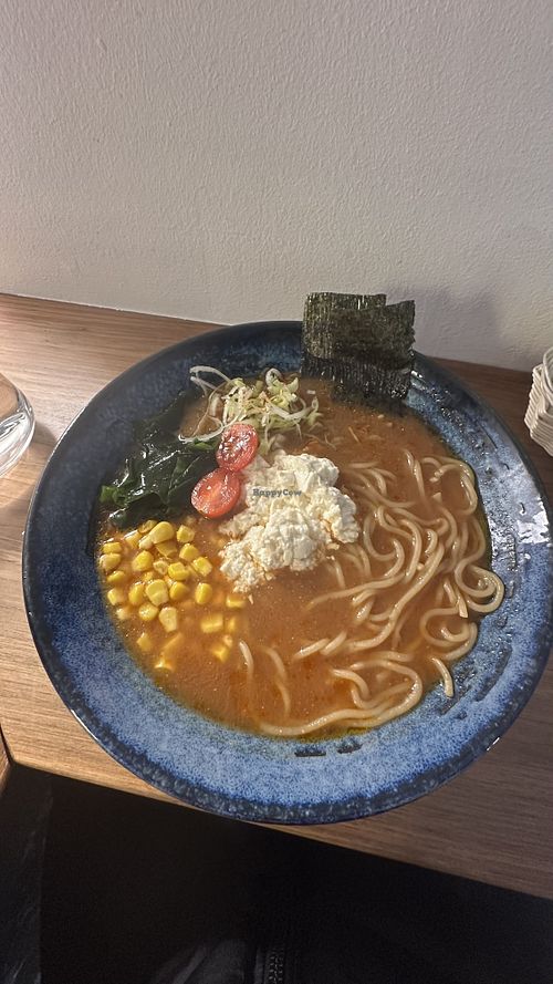 miso vegan ramen  at Ramen by Maru in Ljubljana