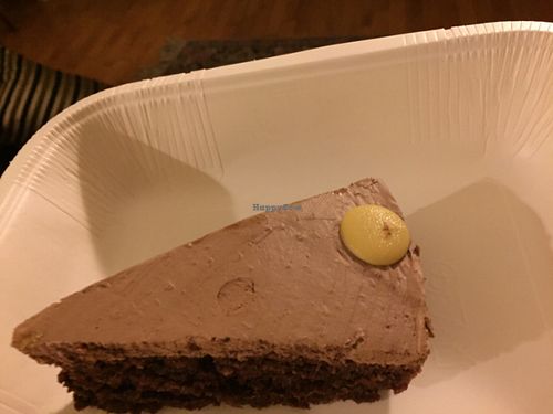 triple chocolate cake at Alhambra Cafe in Milan