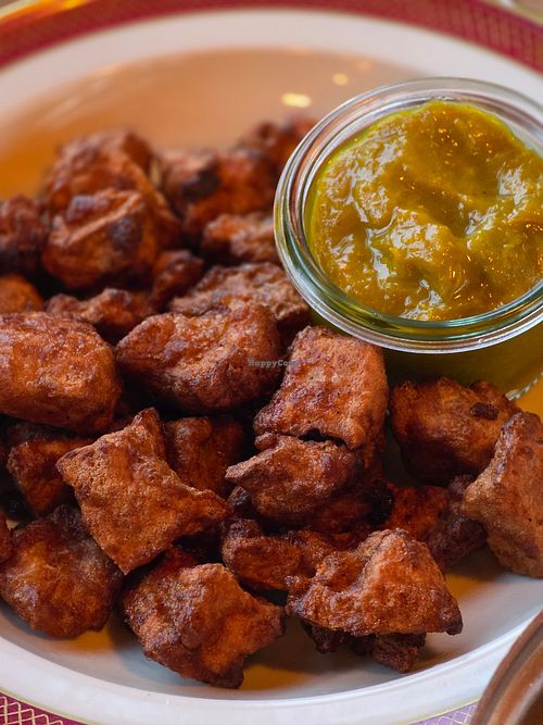 Crispy fried tofu at Les Wagons in Zürich