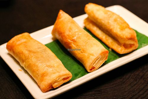 Four Mushroom Puffs at Ping Pong Dim Sum at Ping Pong Dim Sum in Dubai