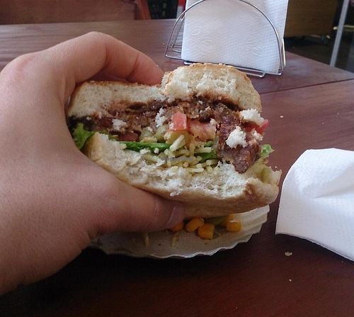soy burger at Faz Bem - Asa Norte in Brasilia