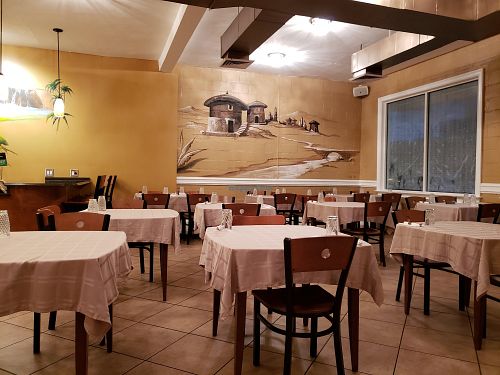 Inside at Hawwi Ethiopian in Alexandria