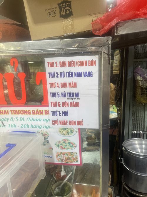 Daily vegan soup menu   at Com Tam Chay 253 in Thành Phố Hồ Chí Minh