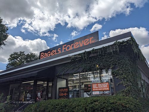 Outside of the restaurant. at Bagels Forever in Madison