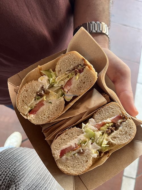 vegan BLT bagel  at Waltraud Bagels & Coffee in Bayern