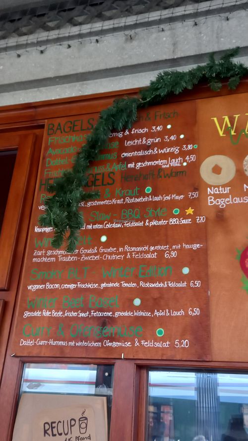 bagel options at Waltraud Bagels & Coffee in Bayern