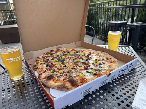 Takeout pizza & beer!  at Franklin Pizza Tavern (Vito’s) in Franklin