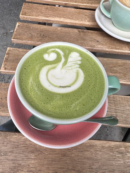 Matcha latte   at Café Padru  in Budapest