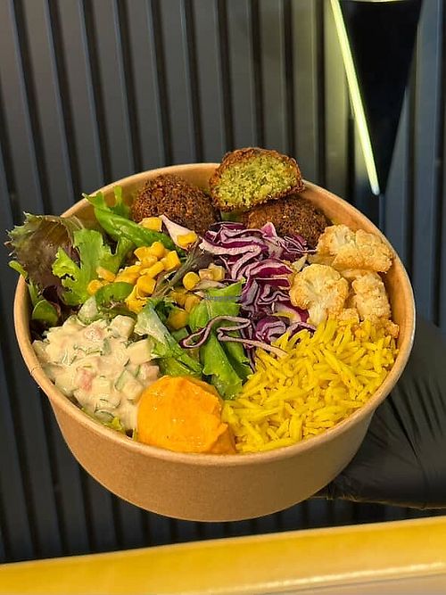 Falafel Bowl at Signature Cafe in Bloomington