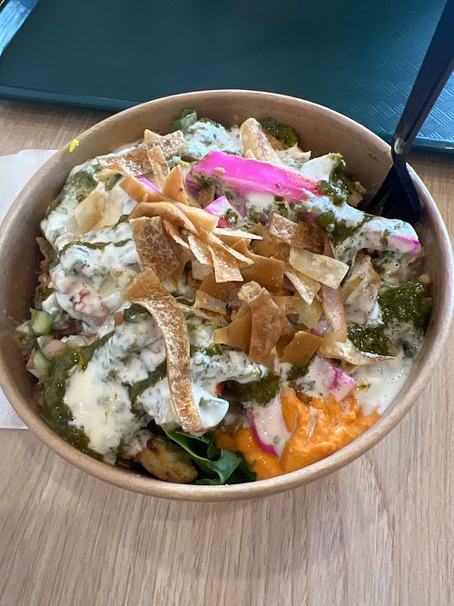Fattoush Salad at Signature Cafe in Bloomington