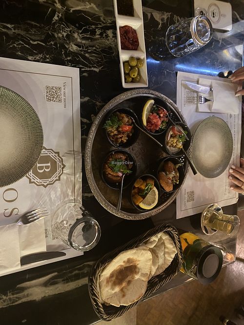 Mezze mix  at Byblos Restaurant in Budapest