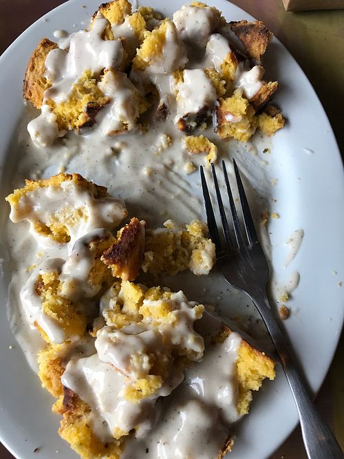 Biscuits and Gravy at Chimera Cafe in Tulsa