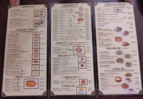 Menu food at Yöre Gözleme ve Mantı Evi in Berlin