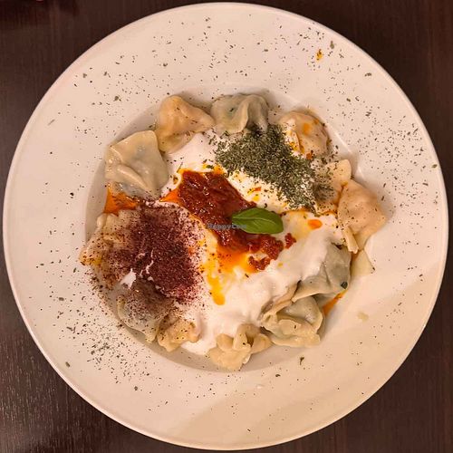 Vegan filled manti at Yöre Gözleme ve Mantı Evi in Berlin
