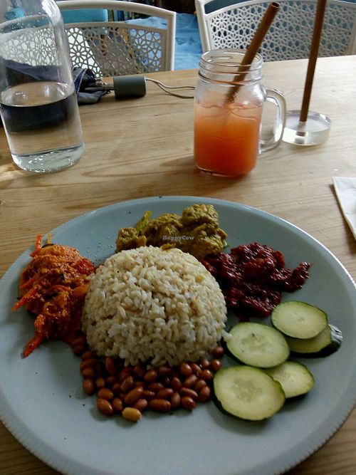 Vegan Nasi Lemak at RGB and The Bean Hive in Kuala Lumpur