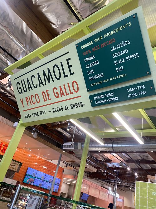 Guacamole Station a Prepared Your Way - Ordered Mine Today w/out Spice and no Onions - Highly Recommend! 🥰  at Vallarta Supermarkets in Modesto