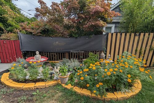 garden at Nepali Kitchen and Chai Garden in Portland