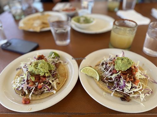 Vegan Beyond Meat Tacos and Margaritaas  at Cantina Mayahuel in San Diego