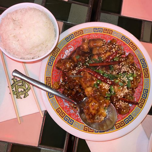general tso’s cauliflower  at Fortunate Son Chinese in San Diego