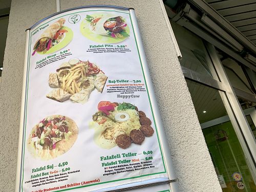 menu at Falafeli in Braunschweig
