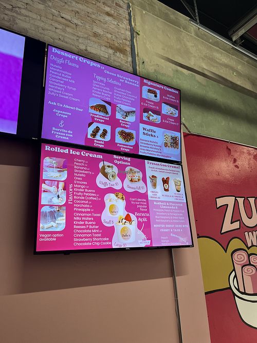 Flavor options with the indication “vegan options available” - not EVERY flavor can be made vegan so ask!  at Zully’s in Wenatchee