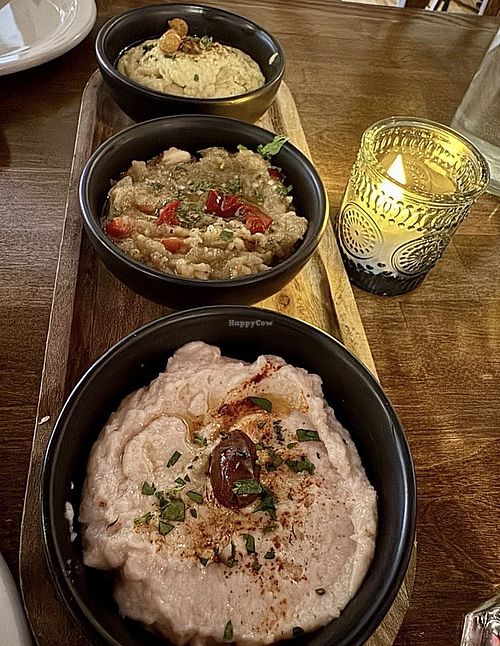 Dips!  at Tréla Greek Kitchen in Portland
