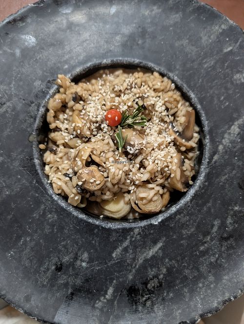 Mushroom risotto at Empório Toque Gourmet in Distrito Federal