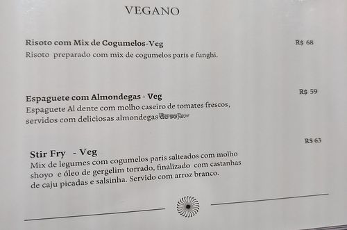 Vegan mains at Empório Toque Gourmet in Distrito Federal